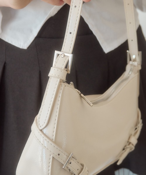 Birthday room（バースデイルーム）の「ベルトワンハンドルショルダーバッグ/belt handle shoulder bag（ショルダーバッグ・レディース・ライトブルー/ピンク/アイボリー・FREE）」の10枚目の写真