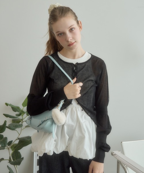 Birthday room（バースデイルーム）の「ベルトワンハンドルショルダーバッグ/belt handle shoulder bag（ショルダーバッグ・レディース・ライトブルー/ピンク/アイボリー・FREE）」の21枚目の写真