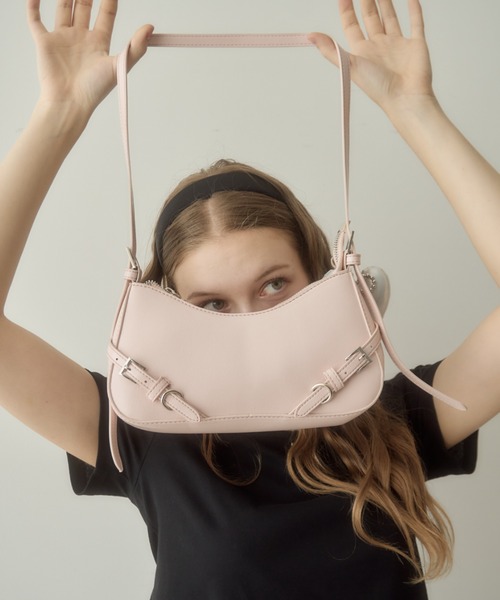 Birthday room（バースデイルーム）の「ベルトワンハンドルショルダーバッグ/belt handle shoulder bag（ショルダーバッグ・レディース・ライトブルー/ピンク/アイボリー・FREE）」の18枚目の写真