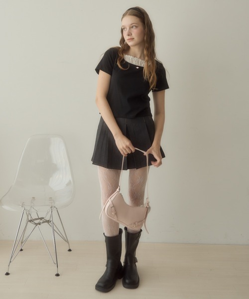 Birthday room（バースデイルーム）の「ベルトワンハンドルショルダーバッグ/belt handle shoulder bag（ショルダーバッグ・レディース・ライトブルー/ピンク/アイボリー・FREE）」の14枚目の写真