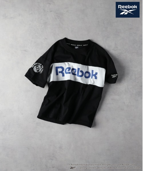 Right-on(ライトオン)の「【Reebok】【Reebok】パネル切り替えTシャツ(Tシャツ/カットソー・キッズ・ブラック/ホワイト/ブルー・140/150/160/130)」の2枚目の写真