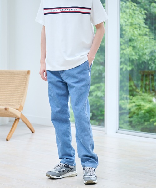 Arnold Palmer（アーノルドパーマー）の「エアーデニム イージーパンツ（デニムパンツ・メンズ・サックスブルー/インディゴブルー・L/M/LL）」の16枚目の写真