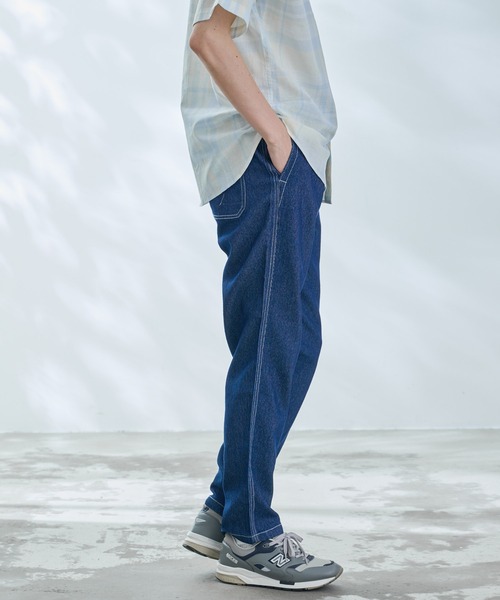 Arnold Palmer（アーノルドパーマー）の「エアーデニム イージーパンツ（デニムパンツ・メンズ・サックスブルー/インディゴブルー・L/M/LL）」の19枚目の写真