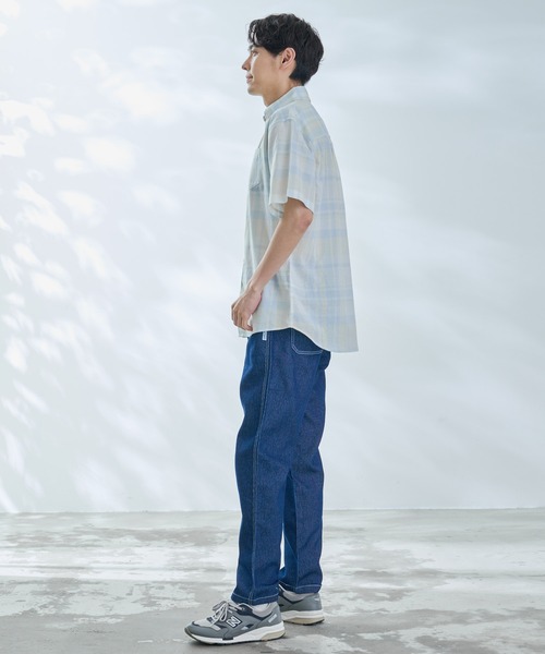 Arnold Palmer（アーノルドパーマー）の「エアーデニム イージーパンツ（デニムパンツ・メンズ・サックスブルー/インディゴブルー・L/M/LL）」の22枚目の写真