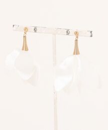【charme by pimo 】白タッセル ピアス(MA)