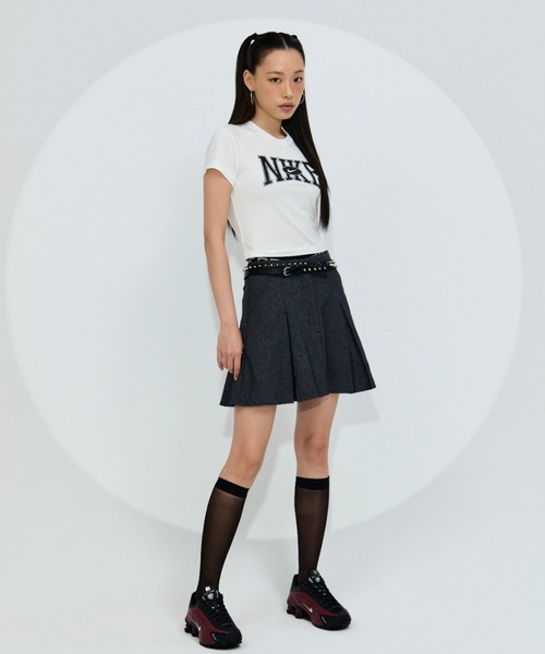 (オールシーズン)Theory ⭐️美品⭐️黒総柄アシメトリースカート R & D.M.Co- オールドマンズテーラー モノ トリック プリント