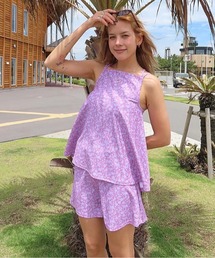 【新品】ROXY　ロキシー　セパレート　水着　サイズL　パープル系 ROXY｜ロキシーの水着（パープル/紫色系・ビキニ）通販 - ZOZOTOWN