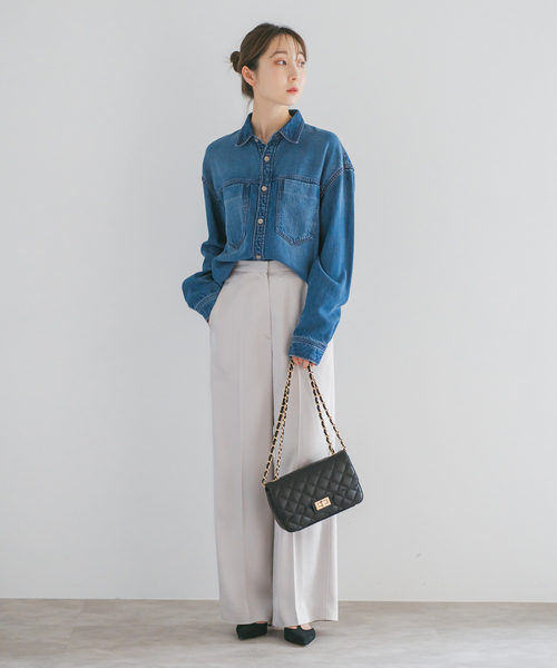 maison-vincent（メゾンヴァンサン）の「《追加15》Maison Vincent/メゾンヴァンサン チェーンバッグ（ショルダーバッグ・レディース・ベージュ/ブラック・FREE）」の7枚目の写真