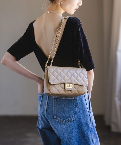 maison-vincent（メゾンヴァンサン）の「《追加15》Maison Vincent/メゾンヴァンサン チェーンバッグ（ショルダーバッグ・レディース・ベージュ/ブラック・FREE）」の20枚目の写真