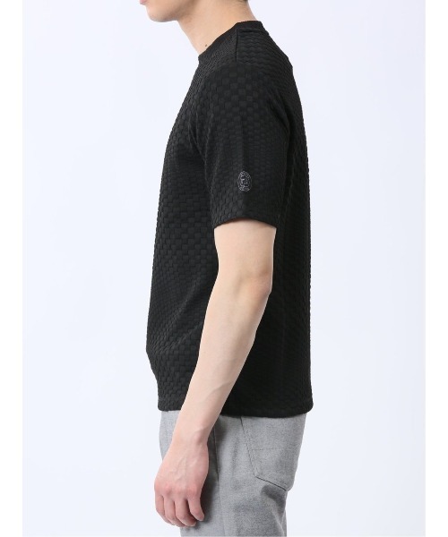 renoma HOMME（レノマオム）の「【ウォッシャブル】レノマ オム ランダムジャガード クルーネック ストレッチ半袖Tシャツ（Tシャツ/カットソー・メンズ・ホワイト/ブラック・MEDIUM/LARGE/X-LARGE）」の14枚目の写真