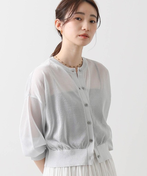 anana（アナナ）の「ラメシアークルーネックカーディガン（カーディガン/ボレロ・レディース・チャコールグレー/シルバー/シャンパン・FREE）」の18枚目の写真