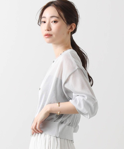 anana（アナナ）の「ラメシアークルーネックカーディガン（カーディガン/ボレロ・レディース・チャコールグレー/シルバー/シャンパン・FREE）」の19枚目の写真