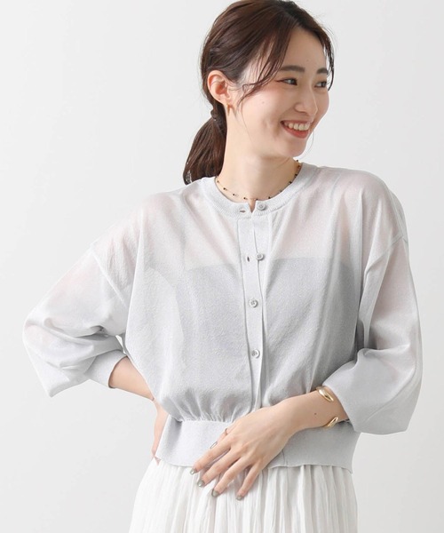 anana（アナナ）の「ラメシアークルーネックカーディガン（カーディガン/ボレロ・レディース・チャコールグレー/シルバー/シャンパン・FREE）」の21枚目の写真