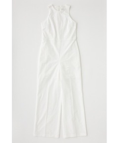 アダムエロペ　シャツロンパース　ホワイト　春　夏 セール】シャツロンパース（つなぎ/オールインワン）｜ADAM ET