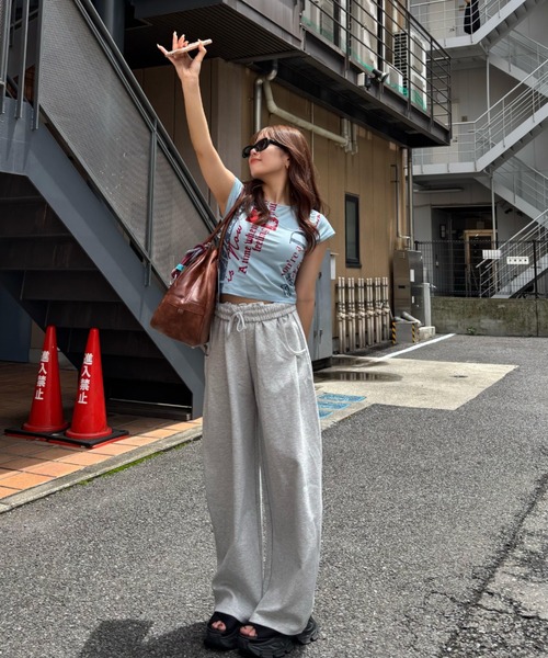 チャティーレトロ フレンチVネックTシャツ【すごツヤ・UVカット・接触冷感】 A/C