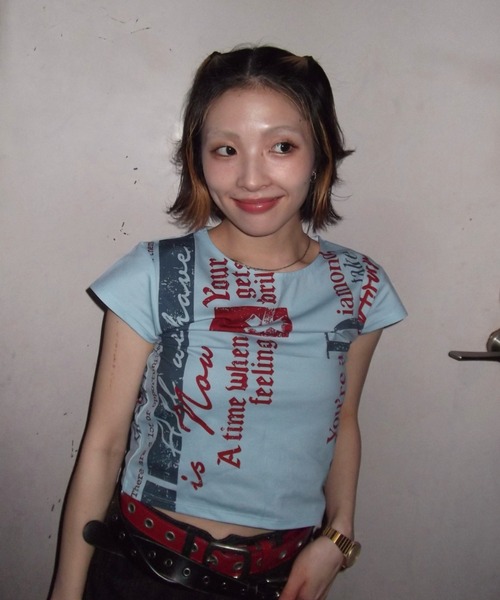 JEANASIS（ジーナシス）の「【25quee】ヴィンテージロゴチビTEE/575735（Tシャツ/カットソー・レディース・ブルー系その他/ベージュ系その他/レッド系その他/ブラック系その他・FREE）」の8枚目の写真