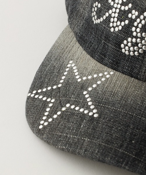 LOGO AND STAR DENIM 6PANEL CAP（キャップ）｜X-girl（エックス