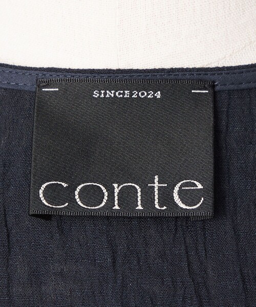 conte（コンテ）の「＜conte＞アサ フロントボタン Vネックブラウス