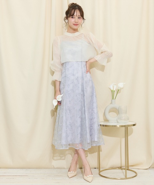 ワンピース3着セット★SWINGLE★WILLSERECTION フラワー刺繍ワンピース（ドレス）｜WILLSELECTION（ウィル