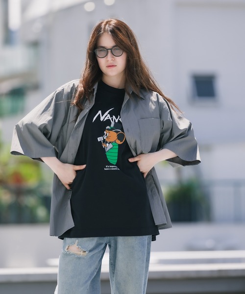 ROOPTOKYO（ループトウキョウ）の「H/Sタスランシャツ（シャツ/ブラウス・メンズ・ライトベージュ・M/L）」の2枚目の写真