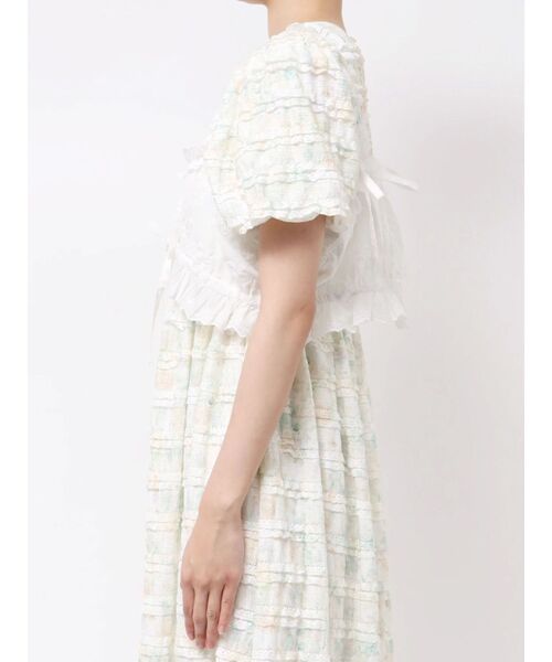 merry jenny（メリージェニー）の「デコレーションレースビスチェ（シャツ/ブラウス・レディース・オフホワイト/ブラック・FREE）」の21枚目の写真