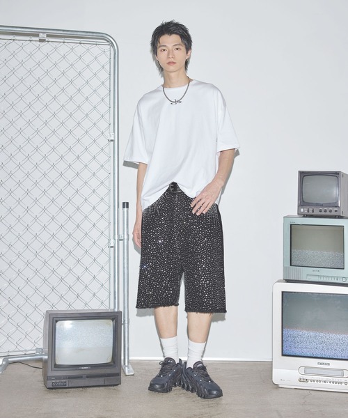 新鋭 バギー新作　ハーフパンツ push push ショーツ ストラップ 新鋭 バギー新作 ハーフパンツ push push ショーツ ストラップ