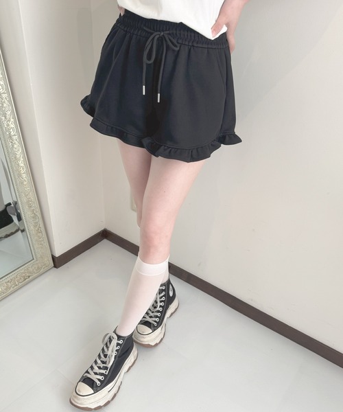 frunco（フランコ）の「フリルスエットショートパンツ（その他パンツ・レディース・ブラック/グレー/ホワイト・MEDIUM）」の18枚目の写真