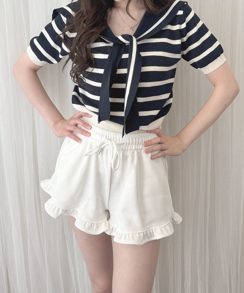 frunco（フランコ）の「フリルスエットショートパンツ（その他パンツ・レディース・ブラック/グレー/ホワイト・MEDIUM）」の20枚目の写真