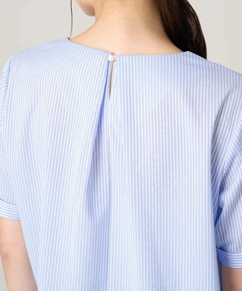 a.v.v(アーヴェヴェ)の「【UVカット/イージーケア】ストライプジャガードトップス(Tシャツ/カットソー・レディース・ブルー・40/42/36/34/38)」の21枚目の写真