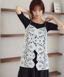 mysty woman | スカラップ刺繍キャミ 574338(シャツ/ブラウス)