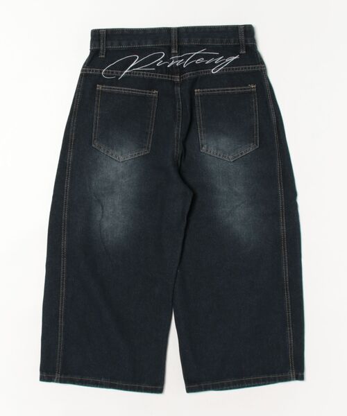 almo（アルモ）の「【LAMPOON】ヒップ刺繍ワイドデニムショートパンツ（デニムパンツ・レディース・ブルー・SMALL/MEDIUM/LARGE）」の9枚目の写真