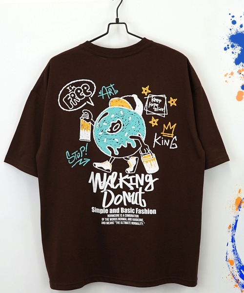 Burner(バーナー)の「【GROOVY STORE】グラフィック ワイドTシャツ UVカット&吸水速乾(Tシャツ/カットソー・メンズ・ホワイト/ホワイト系その他3/ライトブラック/ブラック系その他4/ブラック系その他2/ホワイト系その他2/ホワイト系その他4/ブラック系その他3/ブラック系その他5/杢グレー/ブラック/スミクロ/ネイビー/ホワイト系その他5/ブラウン/ミント/ブラック系その他6・M/L/LL)」の15枚目の写真