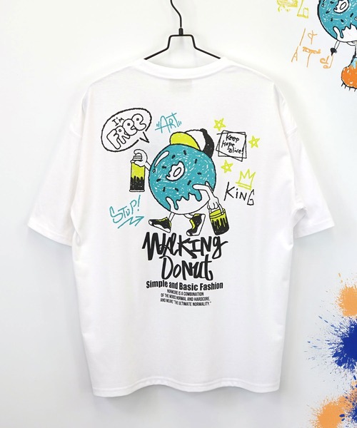 Burner(バーナー)の「【GROOVY STORE】グラフィック ワイドTシャツ UVカット&吸水速乾(Tシャツ/カットソー・メンズ・ホワイト/ホワイト系その他3/ライトブラック/ブラック系その他4/ブラック系その他2/ホワイト系その他2/ホワイト系その他4/ブラック系その他3/ブラック系その他5/杢グレー/ブラック/スミクロ/ネイビー/ホワイト系その他5/ブラウン/ミント/ブラック系その他6・M/L/LL)」の6枚目の写真