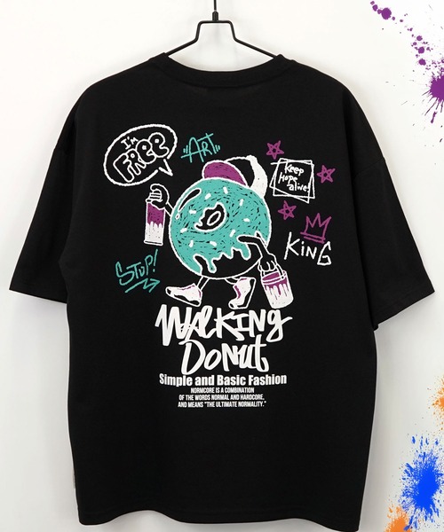 Burner(バーナー)の「【GROOVY STORE】グラフィック ワイドTシャツ UVカット&吸水速乾(Tシャツ/カットソー・メンズ・ホワイト/ホワイト系その他3/ライトブラック/ブラック系その他4/ブラック系その他2/ホワイト系その他2/ホワイト系その他4/ブラック系その他3/ブラック系その他5/杢グレー/ブラック/スミクロ/ネイビー/ホワイト系その他5/ブラウン/ミント/ブラック系その他6・M/L/LL)」の13枚目の写真