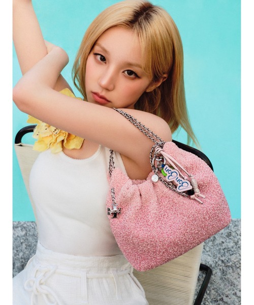 Tory Burch x BonBon フレミング エンベリッシュ ミニ ホーボー
