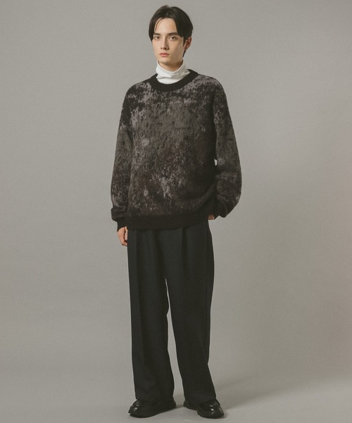 RAGEBLUE（レイジブルー）の「センタープレス/ワイドバギーイージーパンツ（スラックス・メンズ・ベージュ/ネイビー/オフホワイト/ブラック・MEDIUM/LARGE/SMALL）」の22枚目の写真