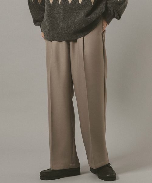 RAGEBLUE（レイジブルー）の「センタープレス/ワイドバギーイージーパンツ（スラックス・メンズ・ベージュ/ネイビー/オフホワイト/ブラック・MEDIUM/LARGE/SMALL）」の19枚目の写真