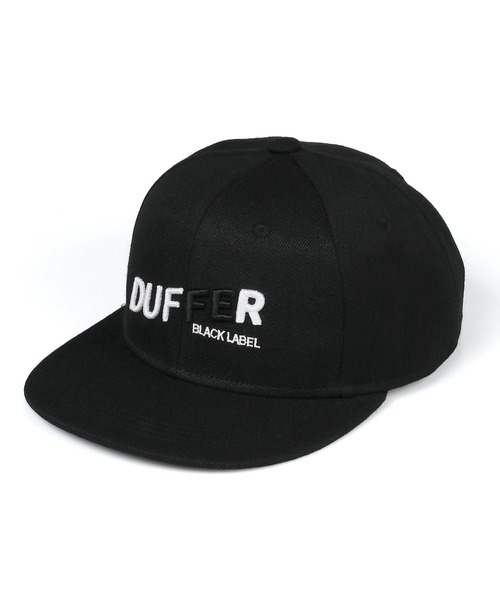 The DUFFER of ST.GEORGE（ザダファーオブセントジョージ）の「〔BLACK LABEL〕"A-PACK" FLAT VISOR CAP：オリジナル フラットバイザー キャップ（キャップ・メンズ・ブラック/グレー・F）」の4枚目の写真