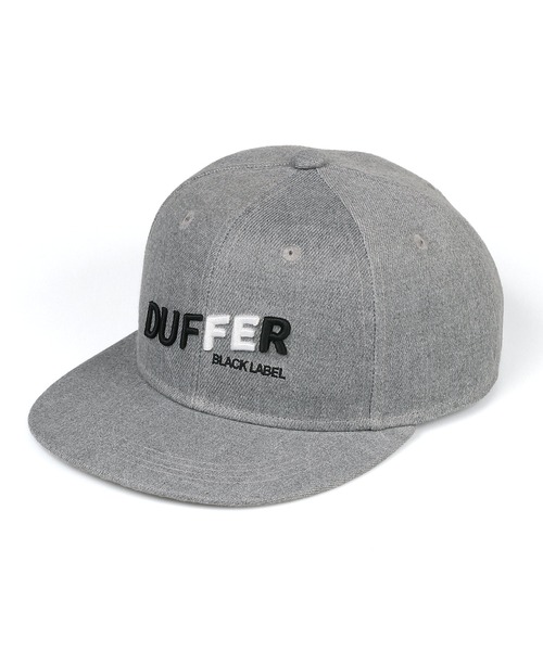 The DUFFER of ST.GEORGE（ザダファーオブセントジョージ）の「〔BLACK LABEL〕"A-PACK" FLAT VISOR CAP：オリジナル フラットバイザー キャップ（キャップ・メンズ・ブラック/グレー・F）」の5枚目の写真