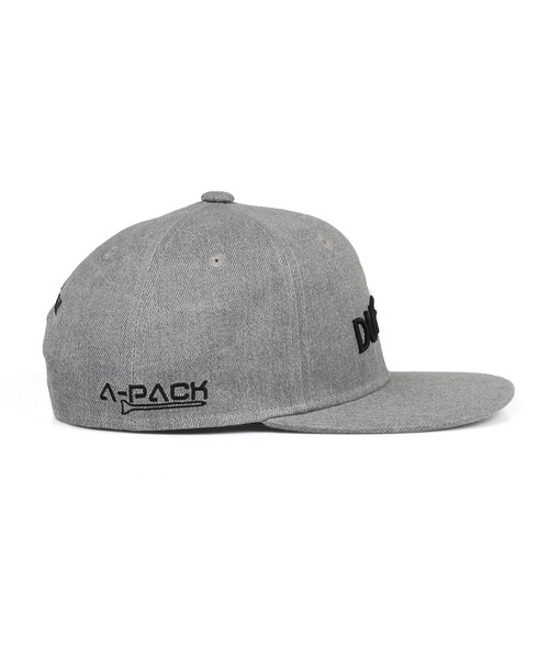 The DUFFER of ST.GEORGE（ザダファーオブセントジョージ）の「〔BLACK LABEL〕"A-PACK" FLAT VISOR CAP：オリジナル フラットバイザー キャップ（キャップ・メンズ・ブラック/グレー・F）」の8枚目の写真