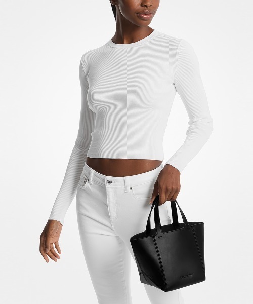 MICHAEL KORS(マイケルコース)の「JORDI レザー トート スモール(トートバッグ・レディース・ブラック・FREE)」の2枚目の写真