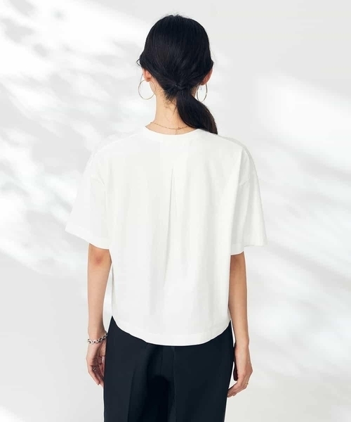 The Attico ★ ロゴ クロップド Tシャツ セール】エンボスロゴクロップドTシャツ（Tシャツ/カットソー