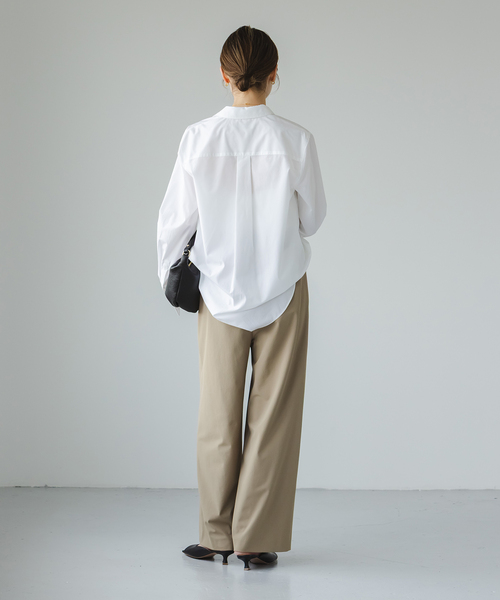 Noble（ノーブル）の「アンチクリースロングカフスシャツ（シャツ/ブラウス・レディース・サックスブルー/ホワイト・FREE）」の17枚目の写真