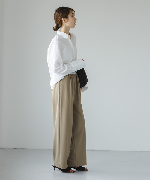 Noble（ノーブル）の「アンチクリースロングカフスシャツ（シャツ/ブラウス・レディース・サックスブルー/ホワイト・FREE）」の22枚目の写真