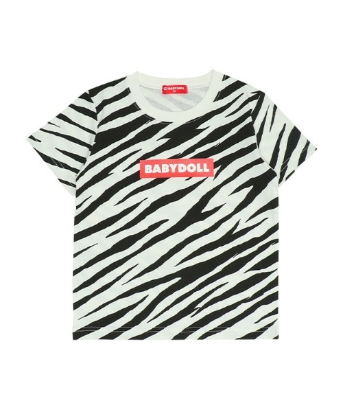 BABYDOLL（ベビードール）の「【プチプラ】綿100％ セットアップ 1025K（Tシャツ/カットソー・キッズ・ホワイト/ベージュ・120cm/100cm/110cm/90cm/140cm/130cm/150cm）」の5枚目の写真