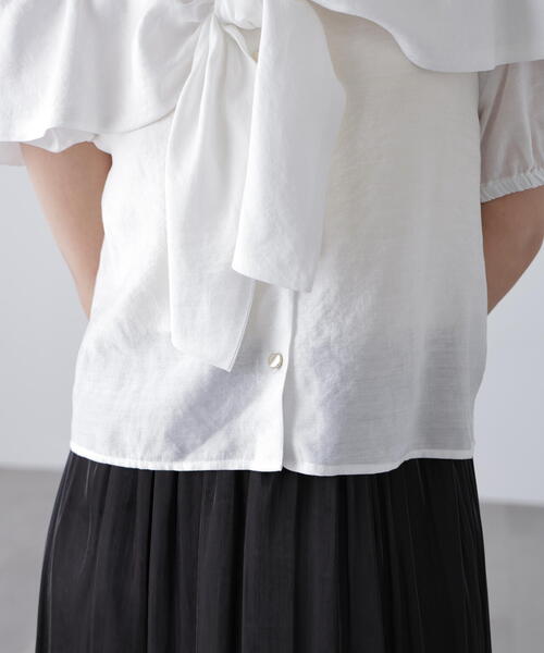 FREE'S MART（フリーズマート）の「〈ＭＦＭ〉リボンストラップオフショルブラウス（シャツ/ブラウス・レディース・ホワイト/ネイビー/イエロー・FREE）」の17枚目の写真