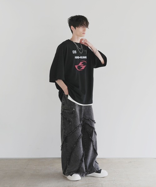 LILL 半袖ゲームプリントTシャツ 半袖ゲームプリントTシャツ（Tシャツ/カットソー）｜LILL（リル