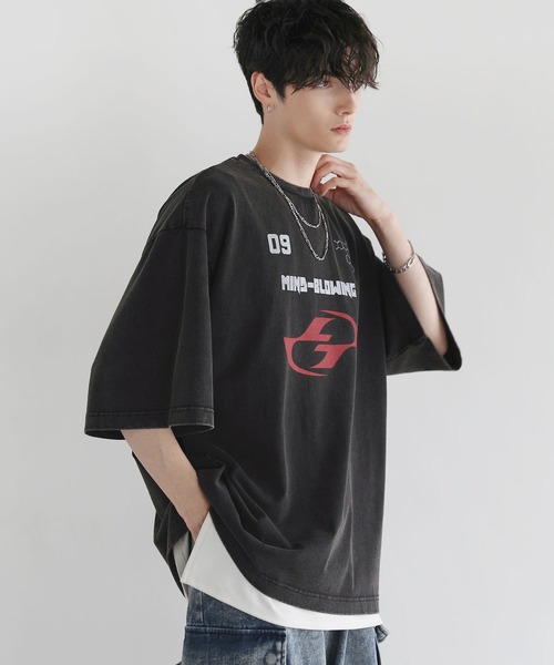 LILL（リル）の「半袖ゲームプリントTシャツ（Tシャツ/カットソー・メンズ・ブラック/ブラック系・S/M/L/XL）」の15枚目の写真