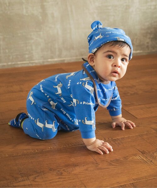 BREEZE（ブリーズ）の「総柄ロンパス マイファーストブリーズ（ロンパース・キッズ・ブラウン/グリーン/ピンク/チャコール/ラベンダー/ブルー/オフホワイト/アイボリー・60/70/80）」の19枚目の写真