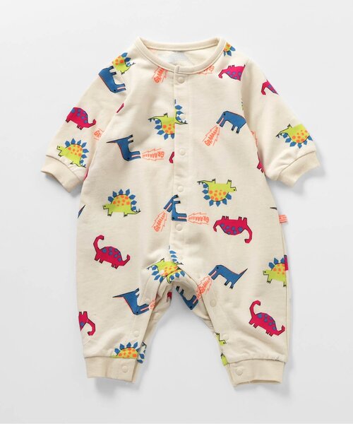 BREEZE（ブリーズ）の「総柄ロンパス マイファーストブリーズ（ロンパース・キッズ・ブラウン/グリーン/ピンク/チャコール/ラベンダー/ブルー/オフホワイト/アイボリー・60/70/80）」の22枚目の写真